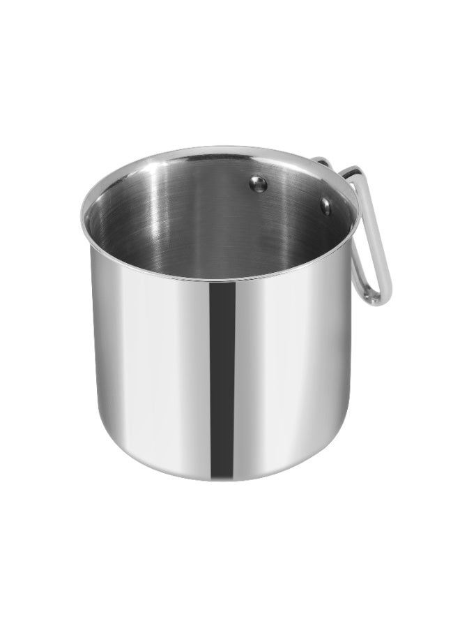 Vinod Platinum Triply Stainless Steel Milk Pot 14 cm (2 Litre) with Handle, Glass Lid & Steam Vent | Use as Milk Boiler & Milk Boiling Pot, Tea Pan and Coffee Warmer | Gas & Induction Compatible - Image 4
